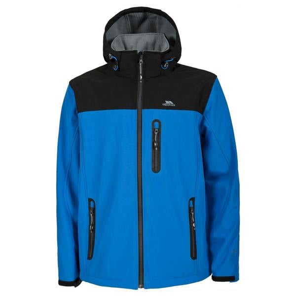 Trespass Mens Hebron Waterproof Softshell Jacket - Bright Blue - 