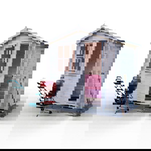 Shire Avesbury(Pembrook) 8x6 Log Cabin 19mm interlock  Cladding - Best Shed