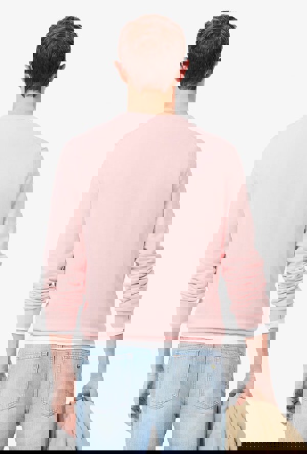 Lacoste Monochrome Crew Neck Cotton Sweater - Pink