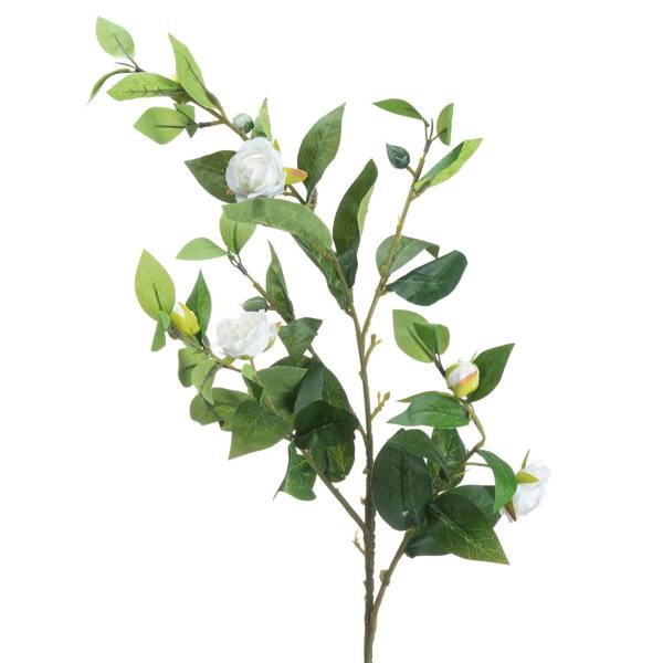 Wyld Haus Set of 3 Artificial Flowers Cream Gardenia Stems