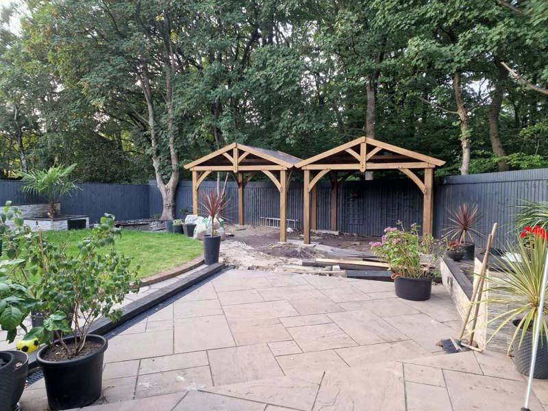Avery Pavilion 12ft x 10ft (3.7m x 3m) With FREE Phifer Mesh Curtains Backyard Bliss 11