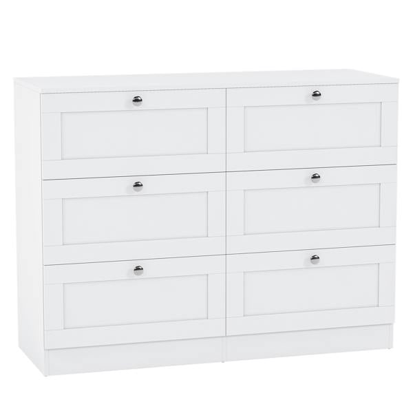 Vida Designs Altino 6 Drawer Chest, Black