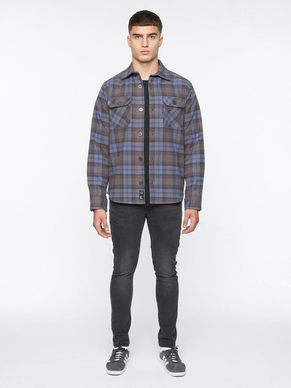 Duck and Cover Willington Overshirt Blue Check