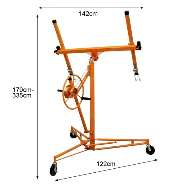 T-mech Drywall Lifter Hoist 11ft & Plaster Board Trolley