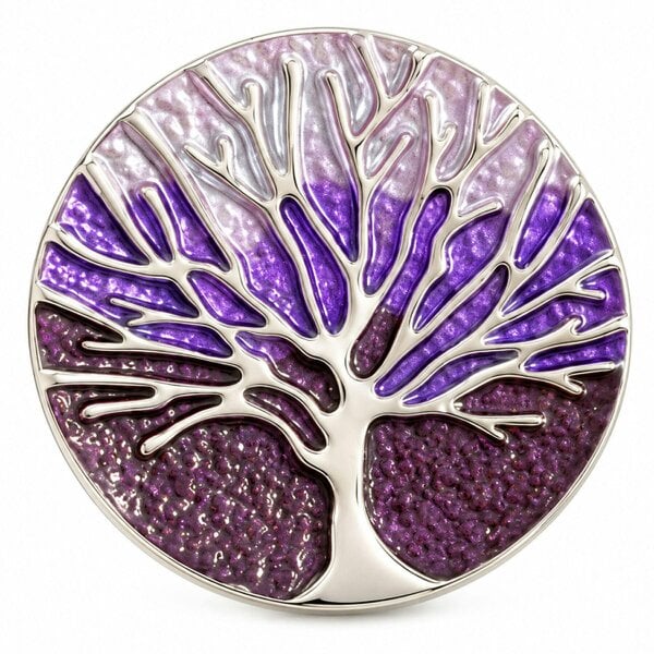 Love EMVY Decorative Tree Magnetic Scarf & Cape Fastener - Purple