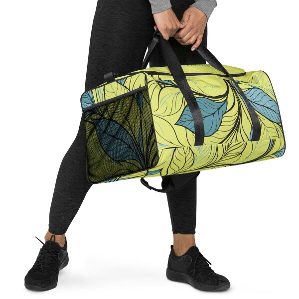 Anchor & Crew Exotic Leaves Pattern Weekender Duffle Bag