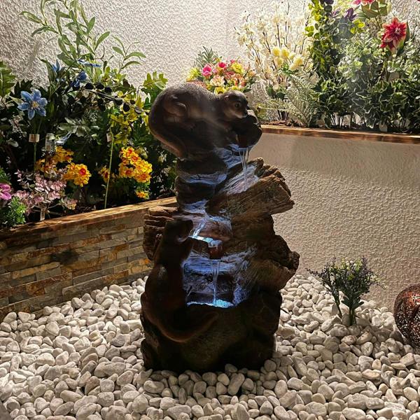 Tranquillity Water Features Curious Otters Animal Animal Fountain Water Feature
