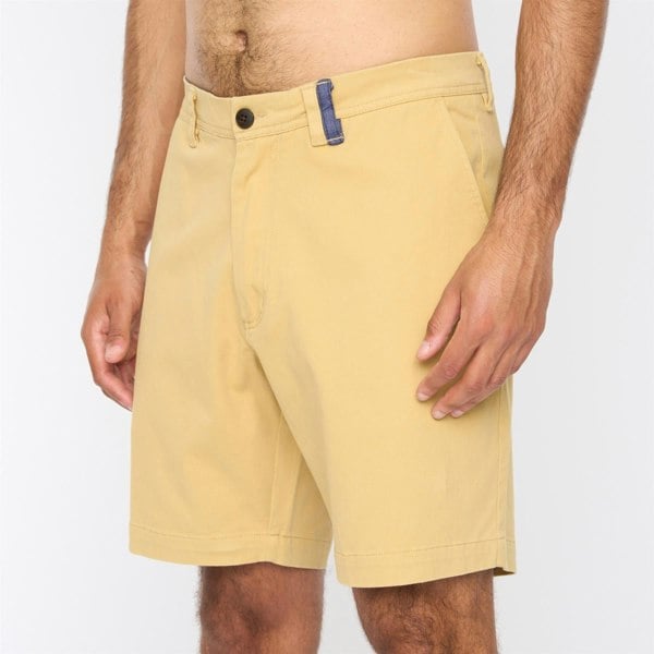 Gabicci G54V01 Mens Washed Stretch Twill Shorts Gabicci Classic - BUTTER