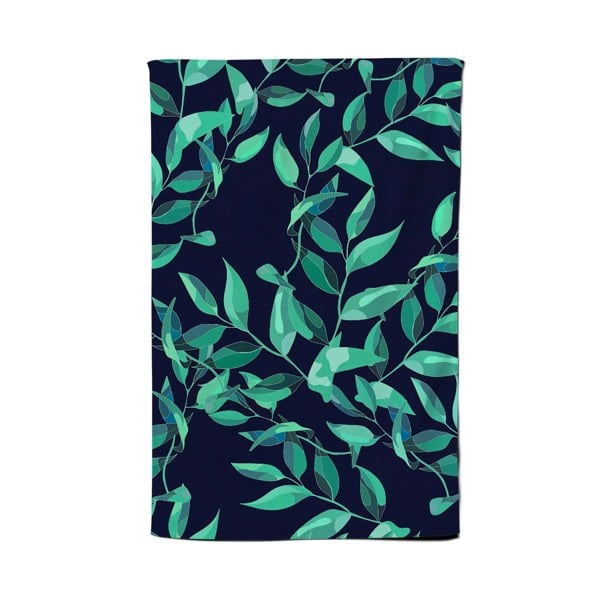 Warren Reed Delicate Green Foliage Tea Towel