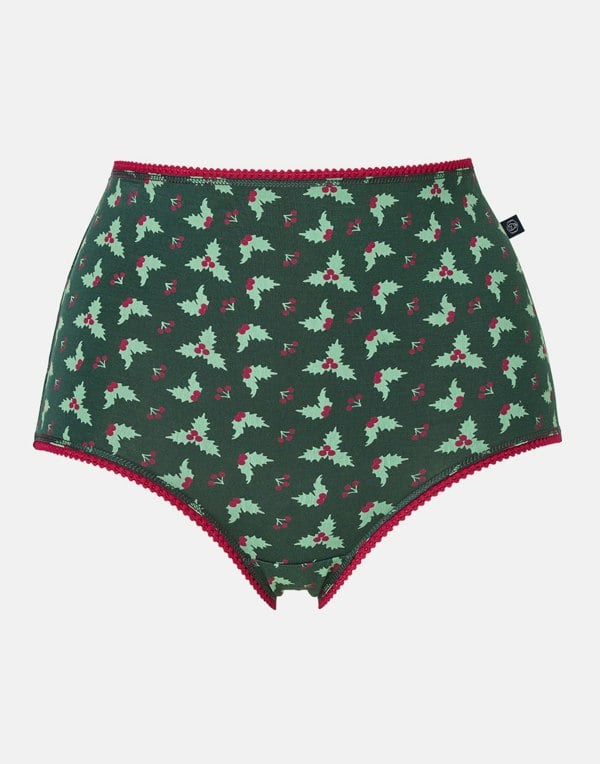 British Boxers Multipack! 4 Pairs of Women's Bamboo Full Briefs – Forest Berry