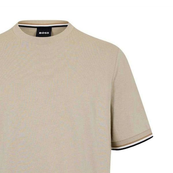 Boss Mens Hbb Thompson 04 Premium Cotton Regular T-Shirt - Beige - 