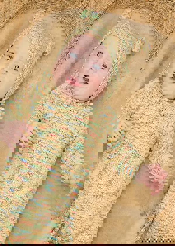 The Bonnie Mob Mystic - Space Dye Knitted Baby Onesie