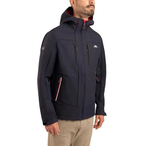Trespass Mens Willsons Soft Shell Jacket - Dark Flint - 