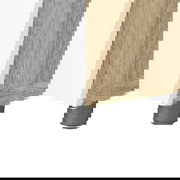 Furniture To Go Pepe Bedside 2 Drawers in Oak with White High Gloss