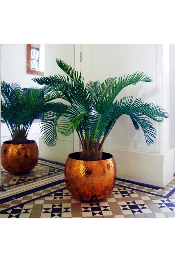 Dyzi 80cm Artificial Cycas Tree with Lifelike Trunk and Green Fronds