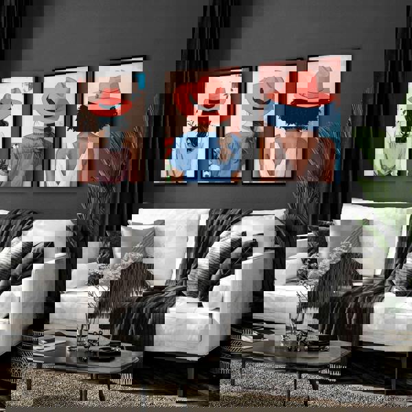 Boho Artwork | Set of 3 Boho Women Wall art Prints