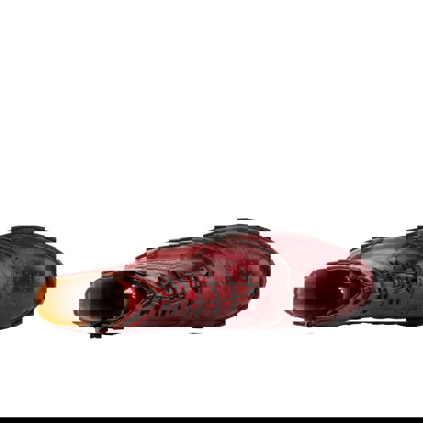 Embassy London Brick Lane Boots - Claret - Women's dark red leather oxford boot with brogue styling