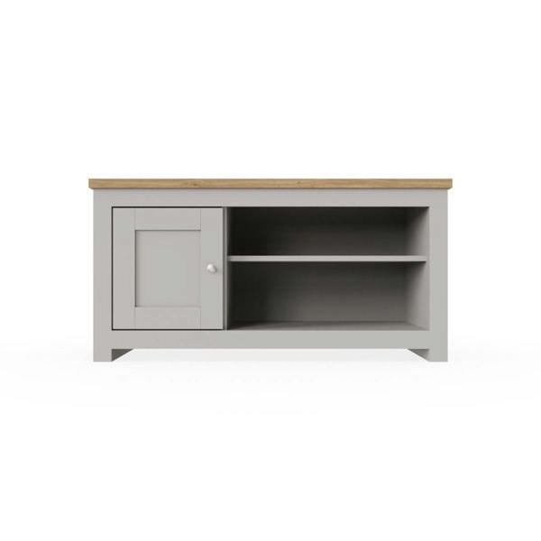 Timber Art Design Lisbon TV Unit Stand Media 1 Door and Open Shelf