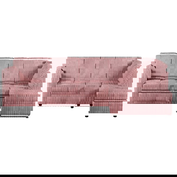 Furnishings For Less Luxor Full Cord Fabric 5 Seater Corner Sofa Full Back