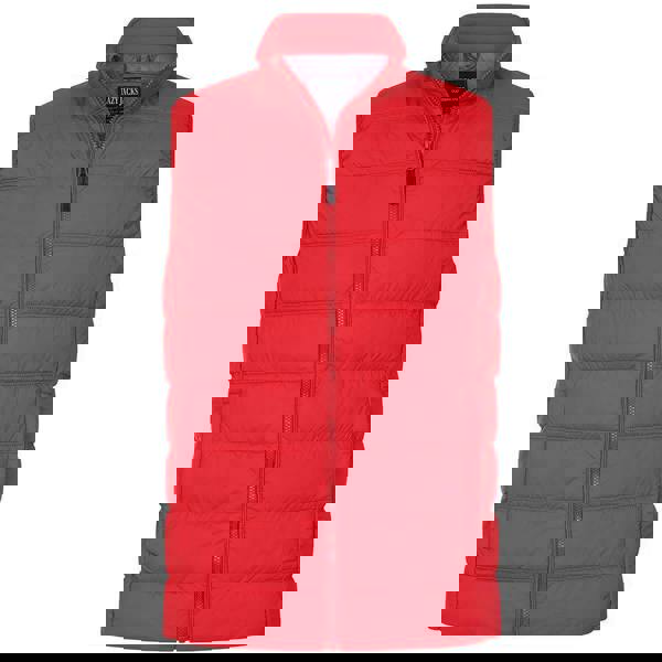 Lazy Jacks Mens Quilted Gilet - Crimson