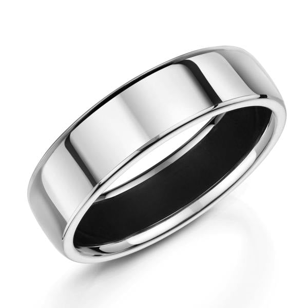 Sarah Layton Plain Platinum Wedding Ring, 6mm