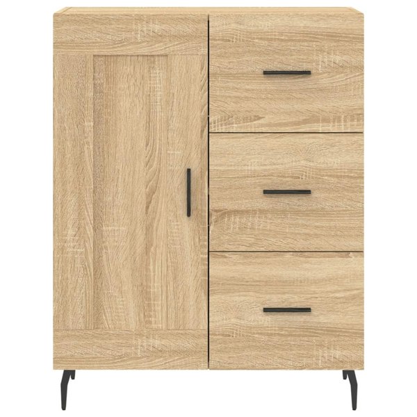 Berkfield Highboard Sonoma Oak 69.5x34x180 cm Engineered Wood