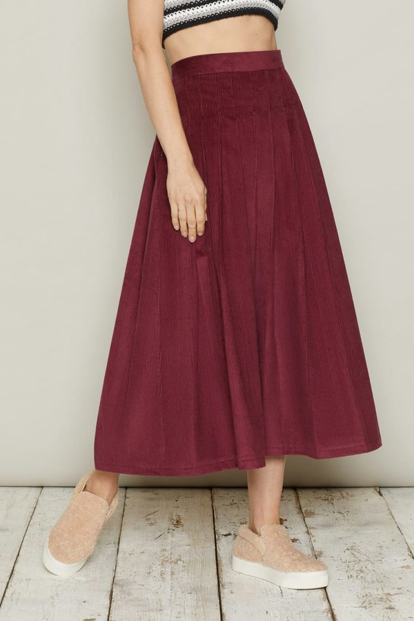 Bo Carter Dagfari Skirt - Burgundy