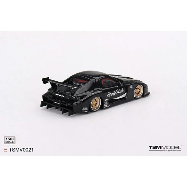 MCSlots Mazda RX-7 LB-Super Silhouette Liberty Walk Black 1:43 Scale TSMV0021