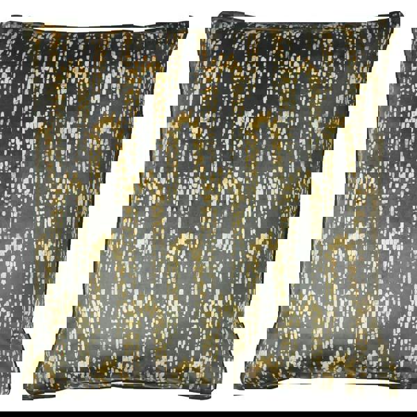 Furn Wisteria Velvet Square Cushion Cover - Charcoal