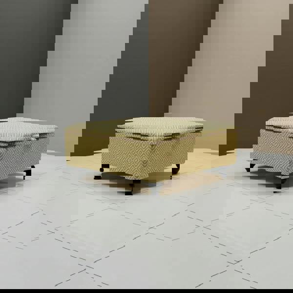 ISTOOLS Bespoke Upholstered Square Bench – Multi-Toned Designer Pattern, Deep Storage & Handcrafted UK Quality