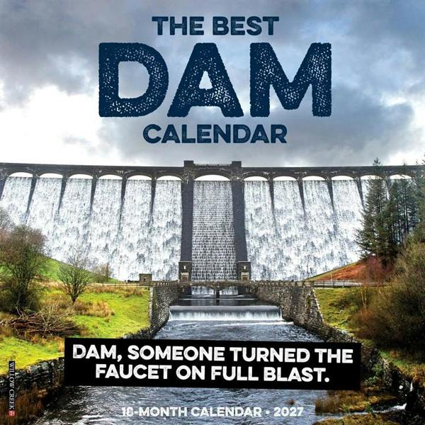 The Best Dam Calendar 2027, Wall Calendars, Month To View, Travel, Gift