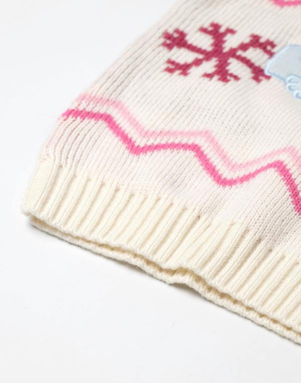 Bluey Girls Beige Character Christmas Jumper