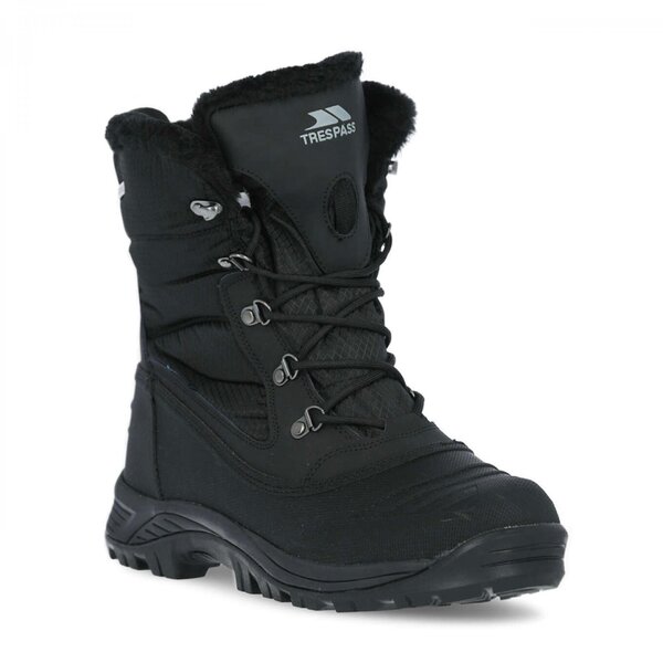 Trespass Men's Negev II Leather Snow Boots - Black