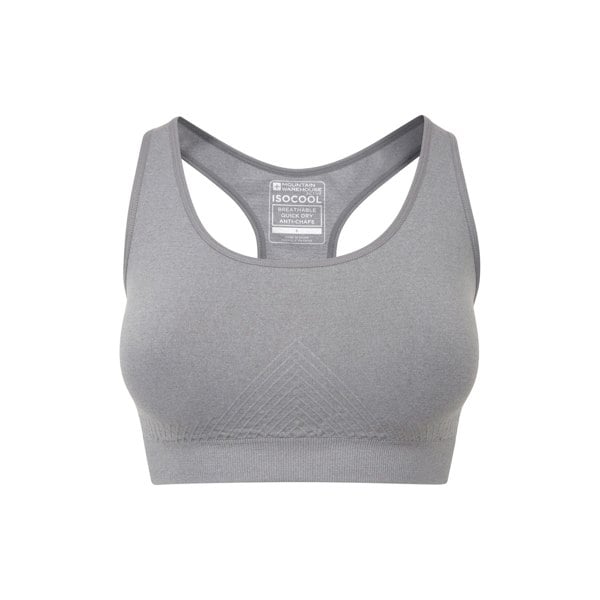 Mountain Warehouse Women's Anti-Chafe Seamless Sports Bra - Grey