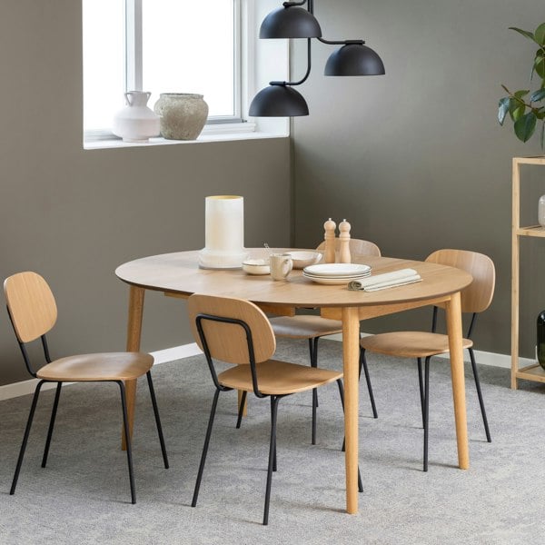 Furniture To Go Amira Dining Chair in Oak Set of 2