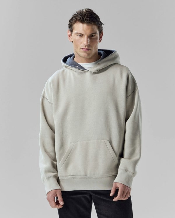 Frolickers Reversible Unisex Hoodie - Pebble / Charcoal