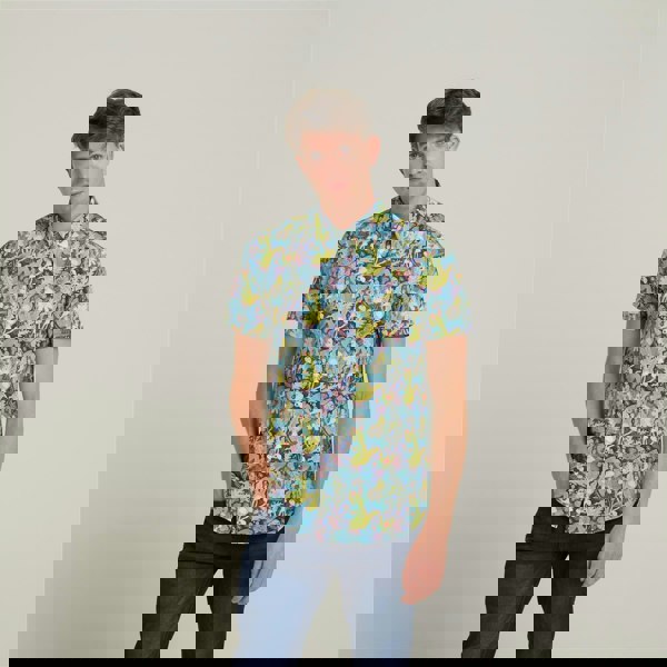 Gabicci V52GW06 Mens Miller Woven Print Shirt Gabicci Vintage - THAMES