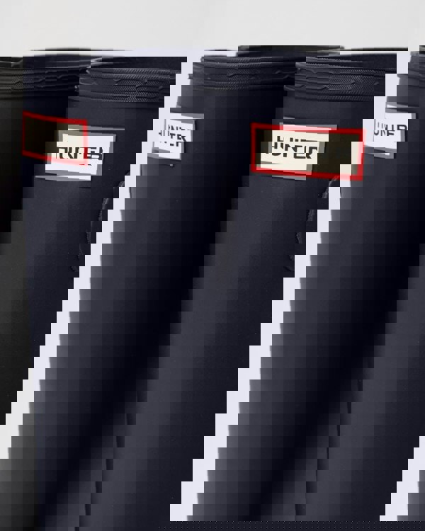 Hunter Original Tall Side Adjustable Mens Wellies - Navy