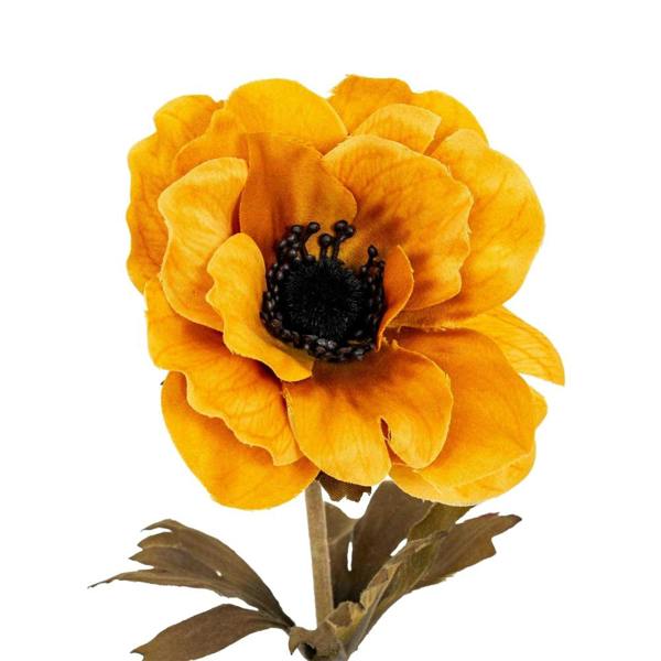Hill Interiors Anemone Anemone Artificial Flower - Yellow - 