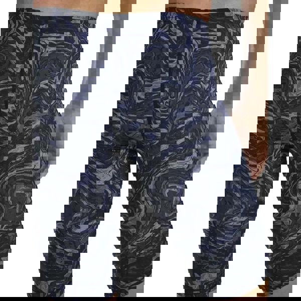 TYR Thresher Hyperblitz titanium black swim jammer with marbled shorts