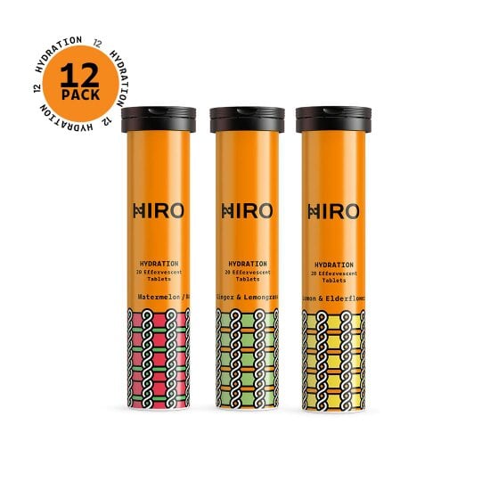 HIRO Hydration Tablets 12-Pack - Multi-Flavour