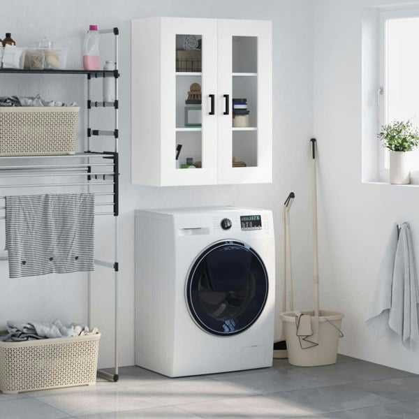 Berkfield Wall Mounted Cabinet White 69.5x34x90 cm