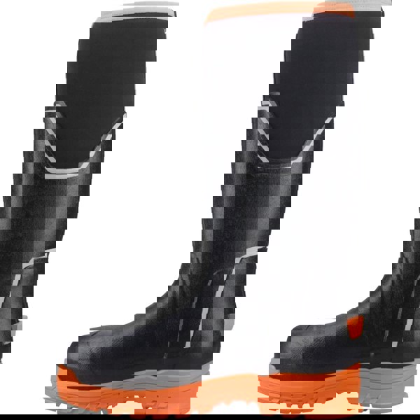 Muck Boots Grit S5 Rubber Men's Black/Orange Wellington Boots