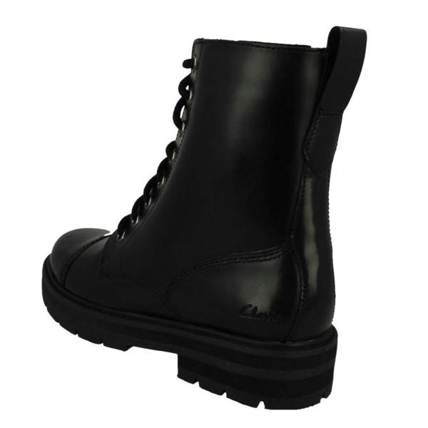 Clarks Girls Clarks Biker Style Ankle Boots Prague Cap
