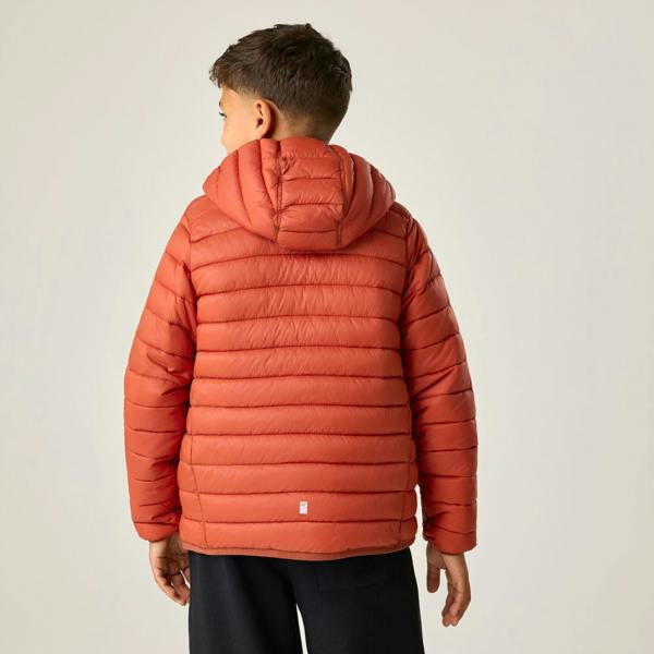 Regatta Kids Marizion Hooded Padded Jacket - Rooibos Tea/Black