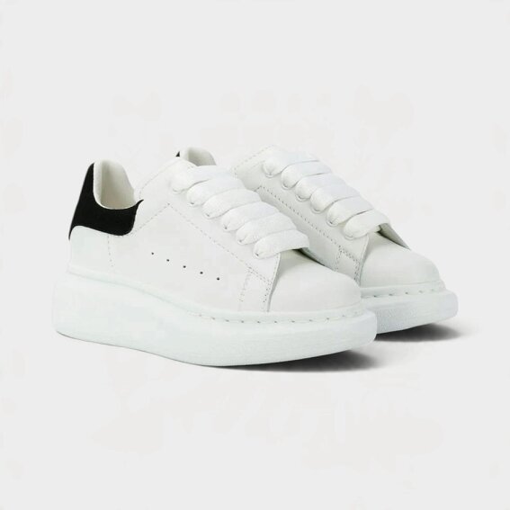 Alexander McQueen Oversized Sole Sneakers White Black Kids