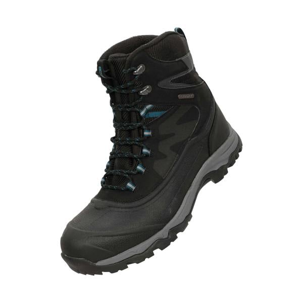 Mountain Warehouse Mens Ultra Piste Basher Waterproof Snow Boots - Black - 