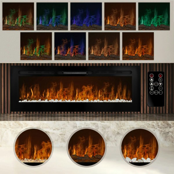 Monstershop Electric Inset Fireplace 60”