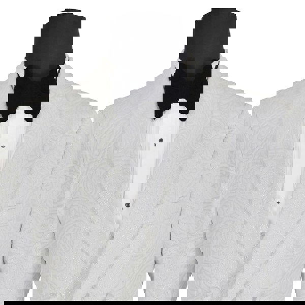 David WeJ Kensington Double Breasted Shawl Lapel Jacquard - Ivory