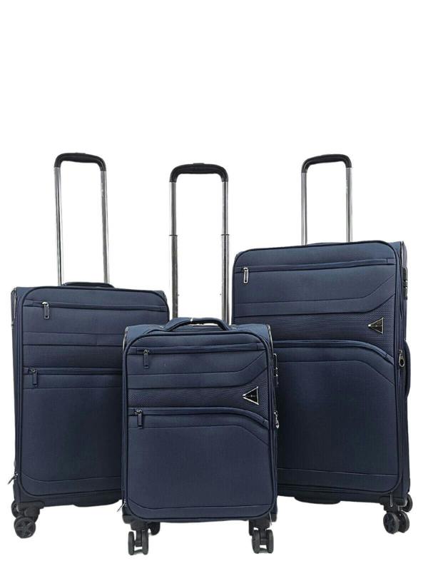 Snowball Lightweight Soft  Dual 4 Wheel Luggage Suitcases